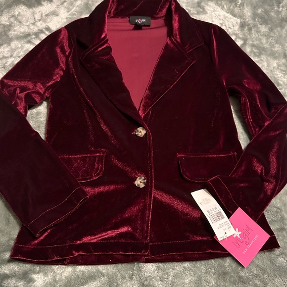 IN. Girl Other - NWT I.N. Girl
Big Girls 7-16 Velvet Blazer  Burgundy